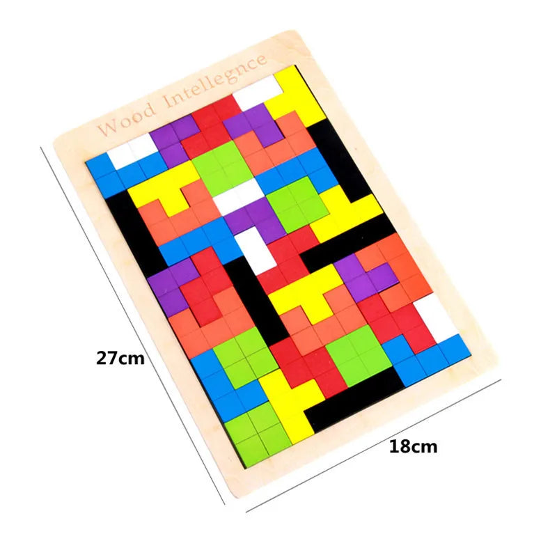 Drveni dječji tetris