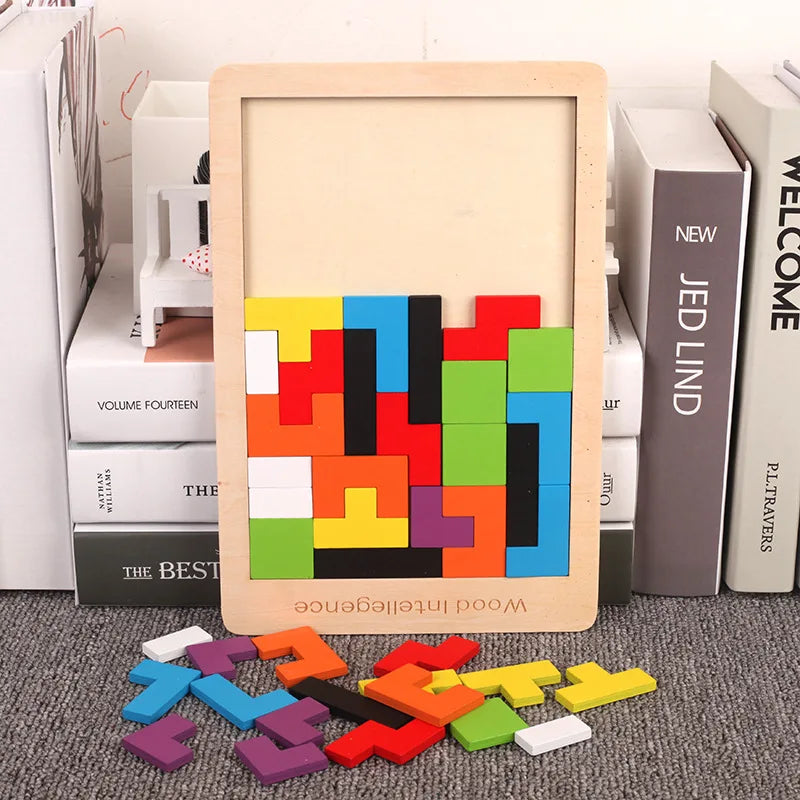 Drveni dječji tetris