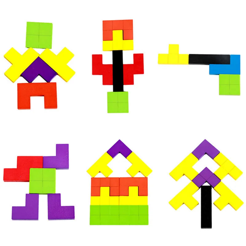 Drveni dječji tetris