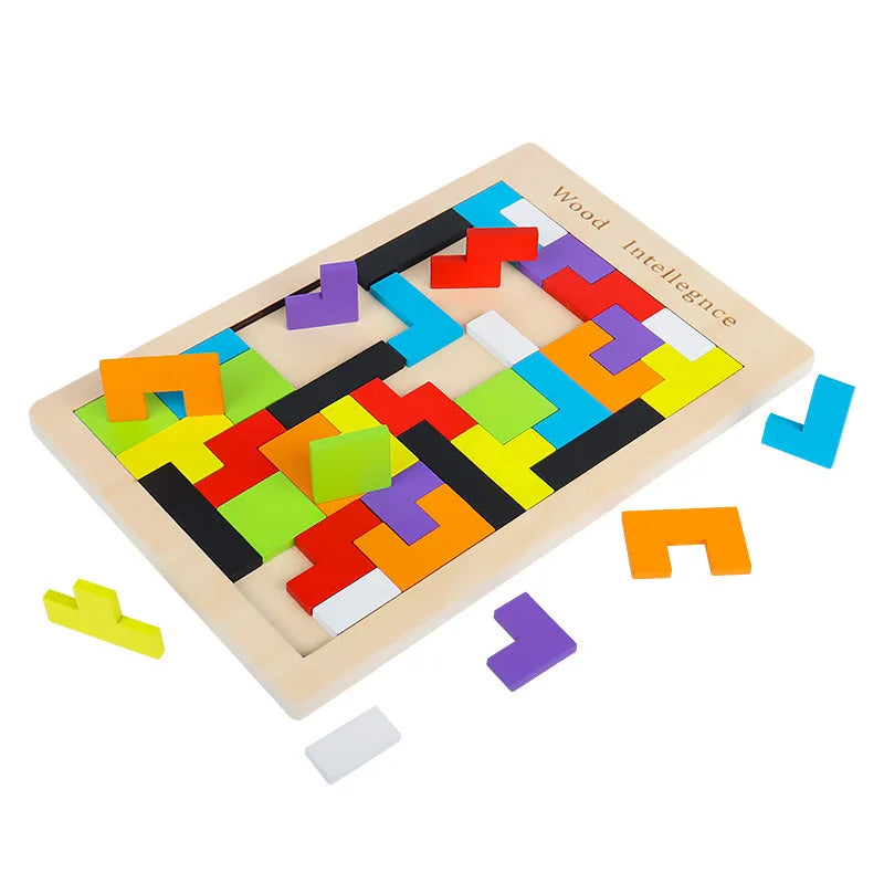 Drveni dječji tetris