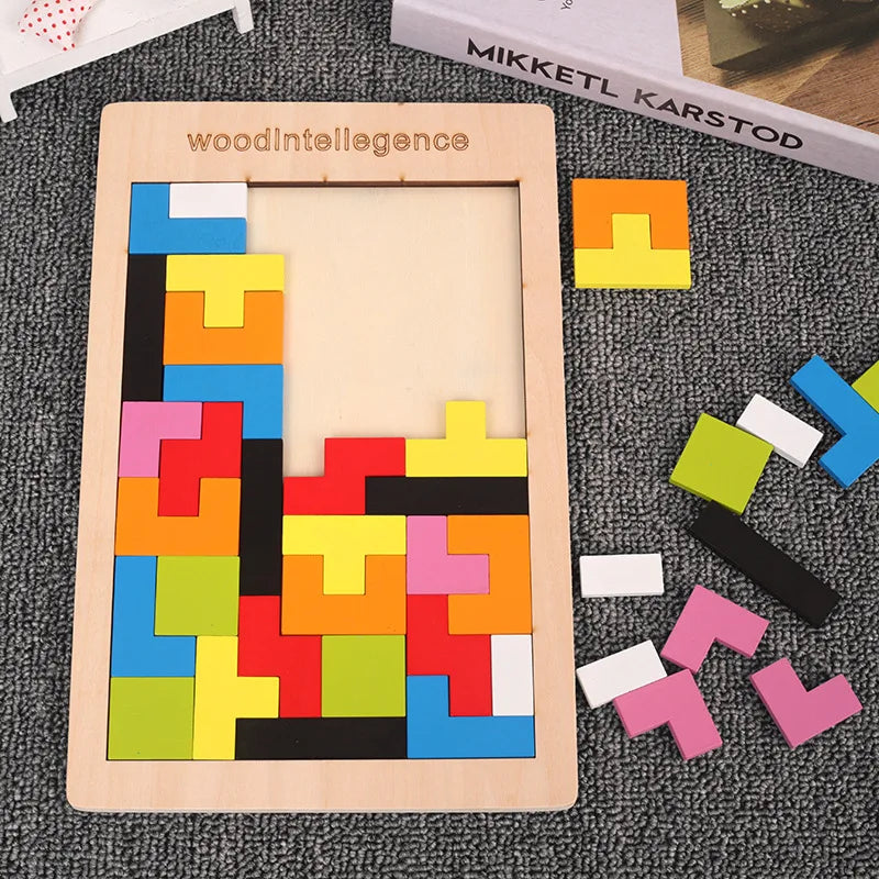 Drveni dječji tetris